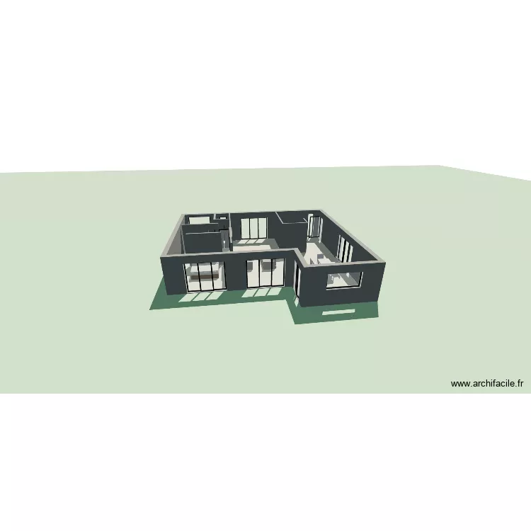 Les Assions. Plan de 2 Pièces et 103 m² Les Assions. Plan de 2 Pièces et 103 m²