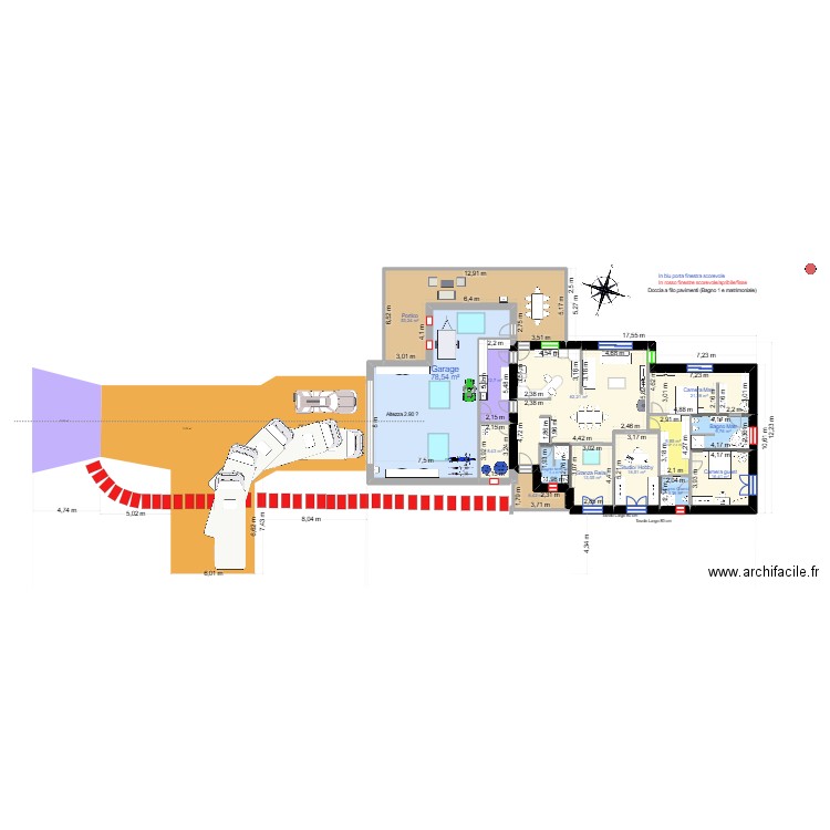 Angera_12e. Plan de 14 pièces et 318 m2