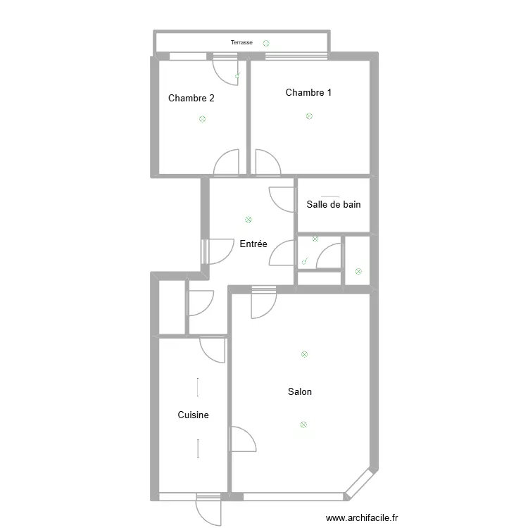 mamy. Plan de 11  et 87 m²