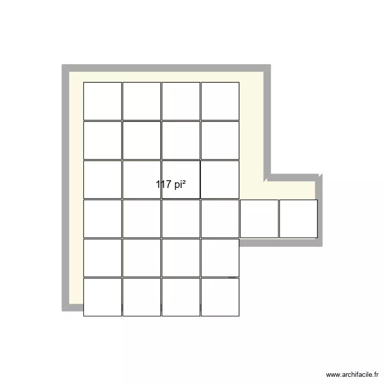 carreau. Plan de 1 et 11 m² carreau. Plan de 1 et 11 m²