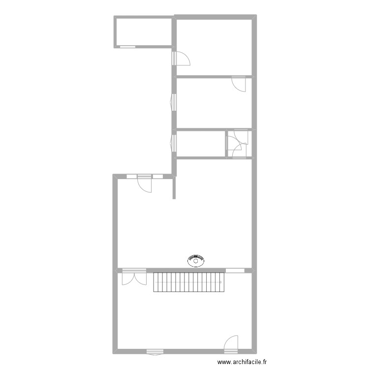 LE CROM R. Plan de 7 pièces et 119 m2