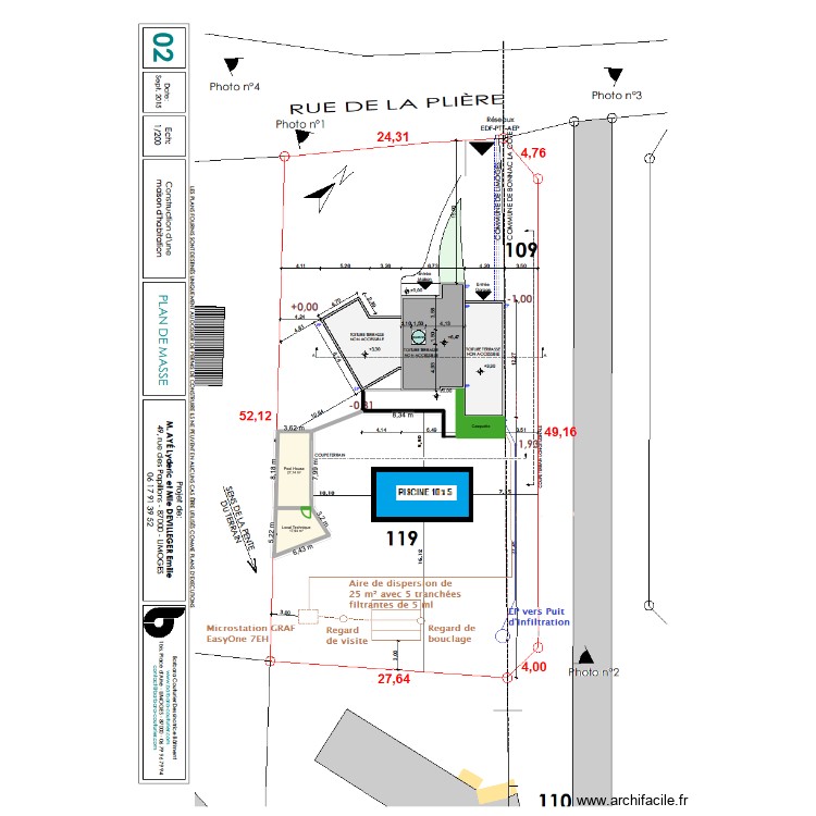 Permis Modificatif OK. Plan de 0 pièce et 0 m2