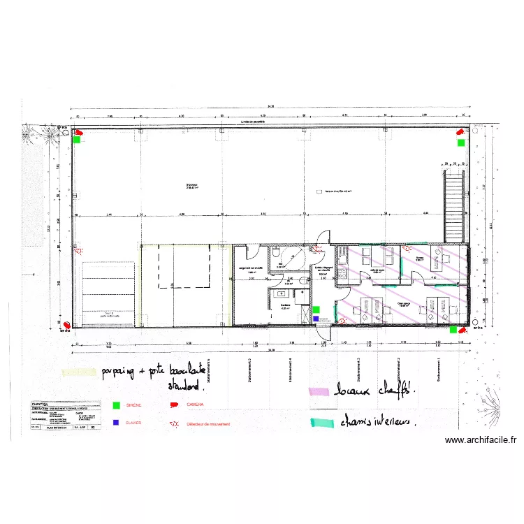 ESA - ALARME VIDEOSURVEILLANCE. Plan de 