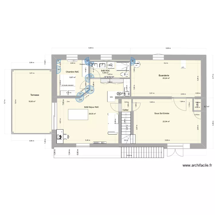 mamie V4 avec isolation ext&eacute;rieure. Plan de 0 pièce et 0 m2