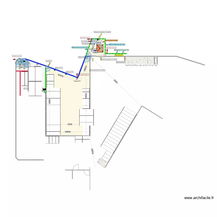 extension port de commerce. Plan de 
