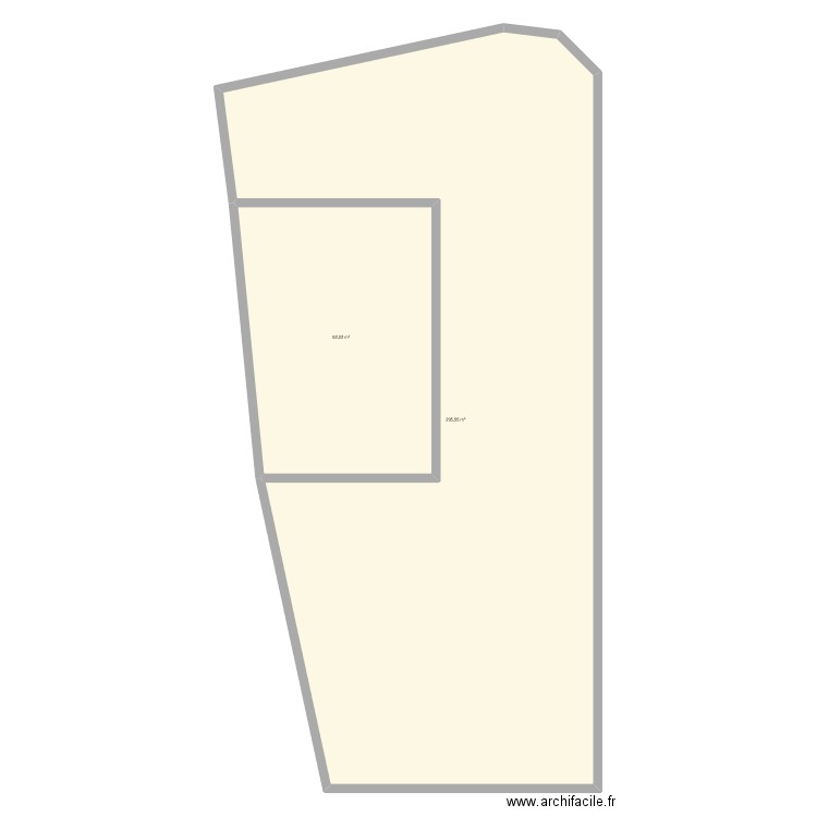 terrain villeneuve. Plan de 2 pièces et 298 m2