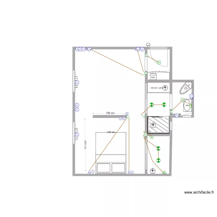 Cage D 3 D Faure Plan nu éch: 1/1. Plan de Cage D 3 D Faure Plan nu éch: 1/1. Plan de