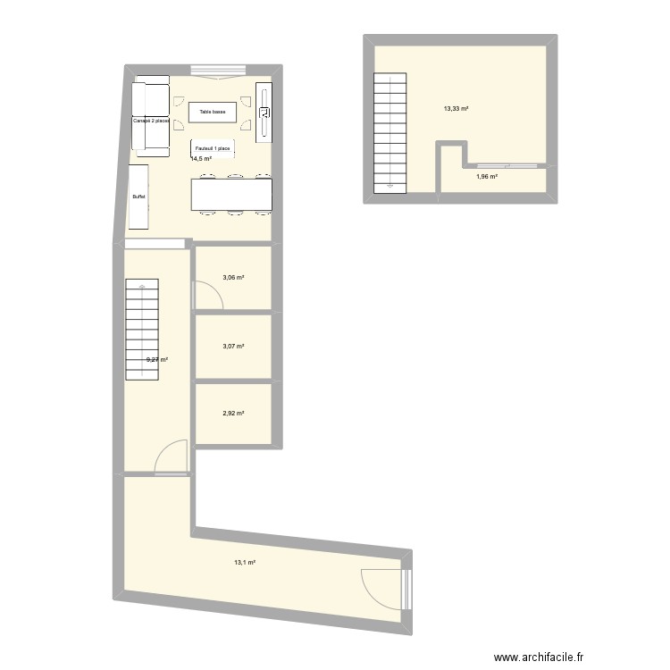 app paris . Plan de 0 pièce et 0 m2