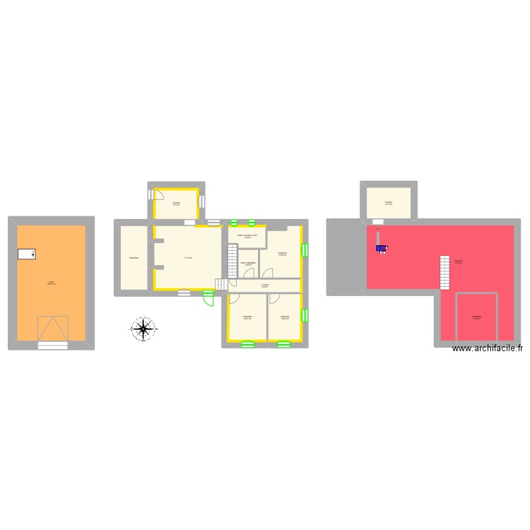 CALLEAU Marie Gabrielle - FORTUNADE 1. Plan de 16 pièces et 259 m2