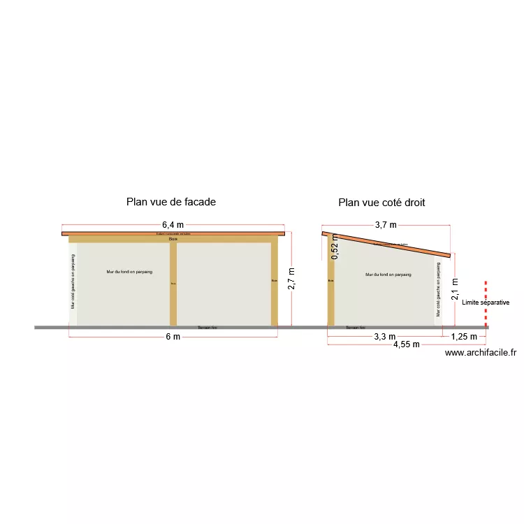 DCP4 Plan de facade et toiture 2-3. Plan de 