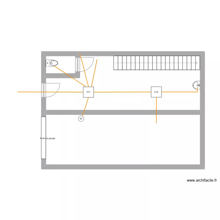 INT-155. Plan de 3  et 52 m²