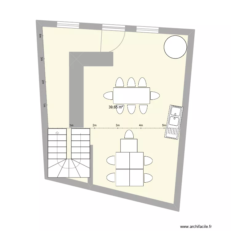 fontanil. Plan de 1  et 40 m²