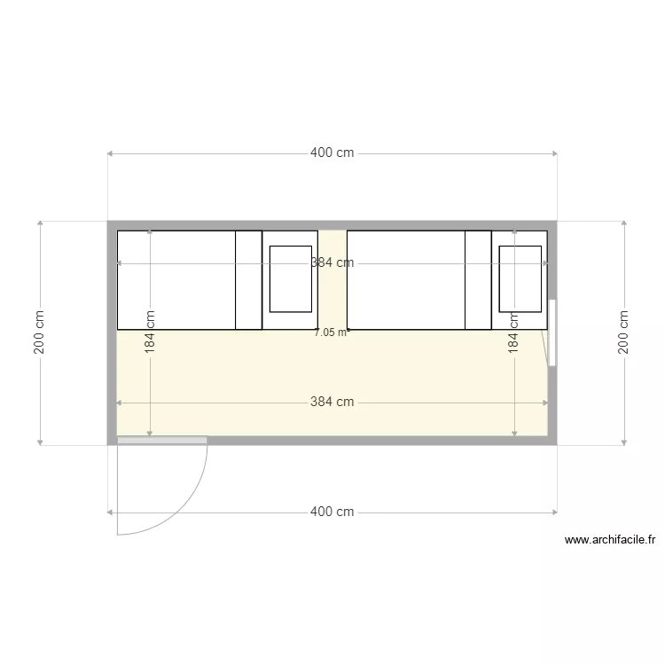 CMB_Chambre. Plan de 