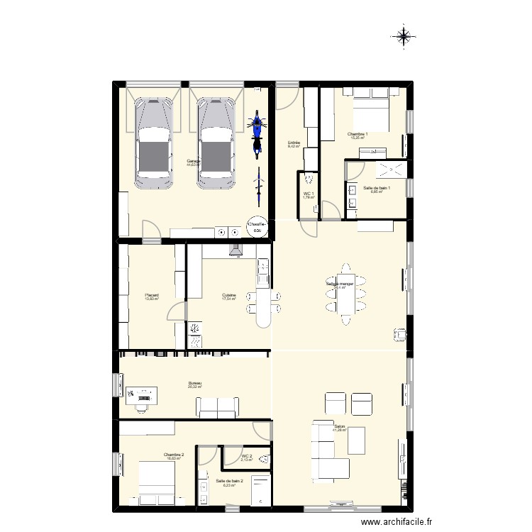 maison 12 FESSEL. Plan de 13 pièces et 230 m2