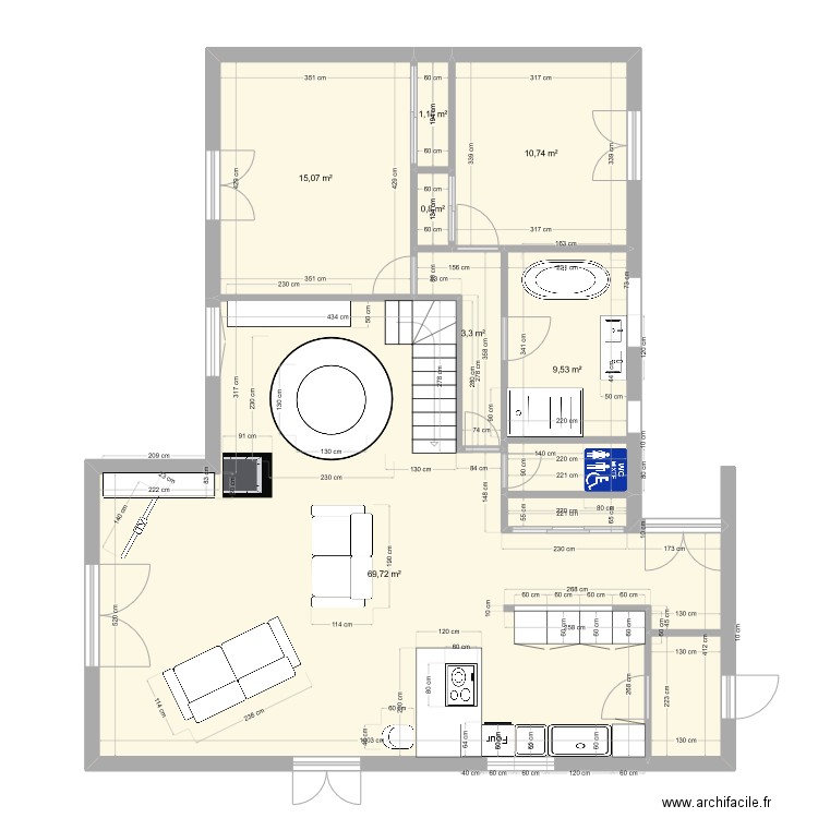 Gif4. Plan de 0 pièce et 0 m2