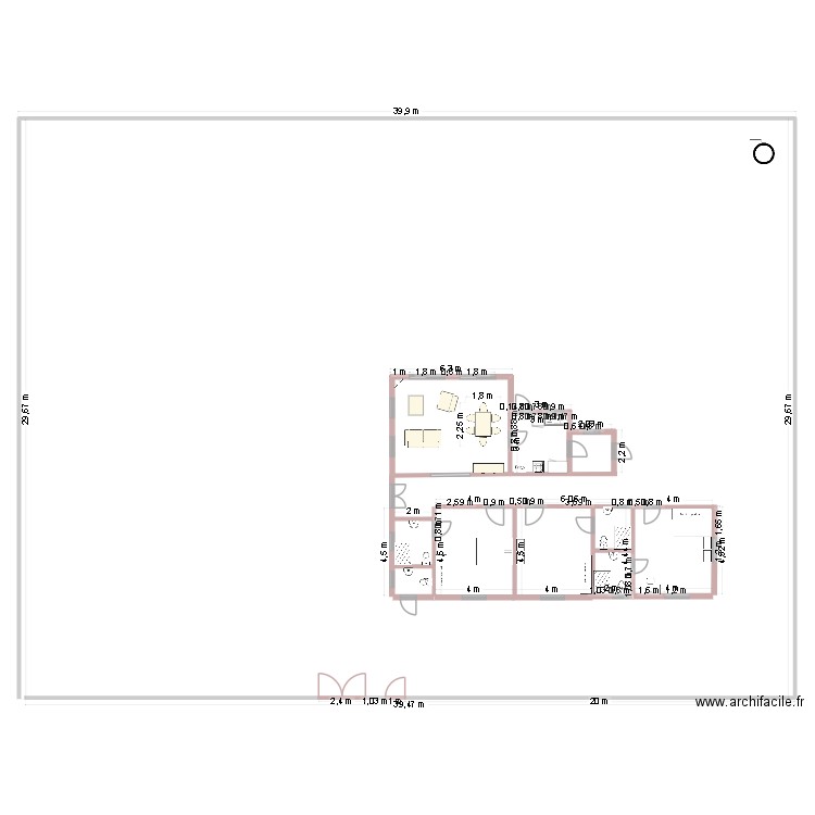 plan projet numéro 2 10/2025. Plan de 0 pièce et 0 m2