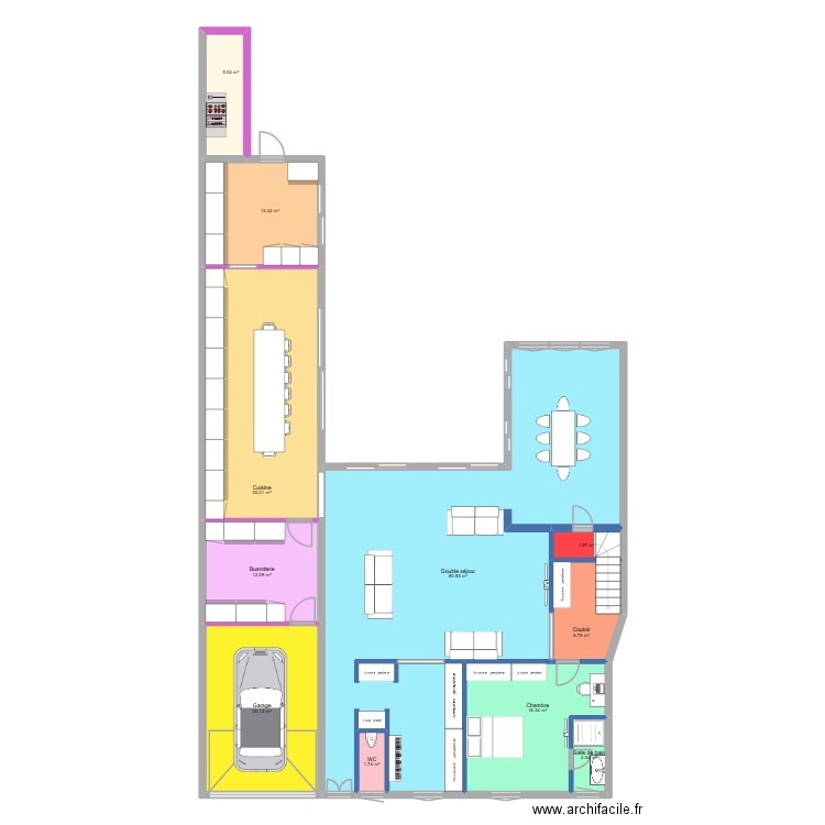 CHATEAUBRIAND PRO V5 RDC. Plan de 11 pièces et 190 m2