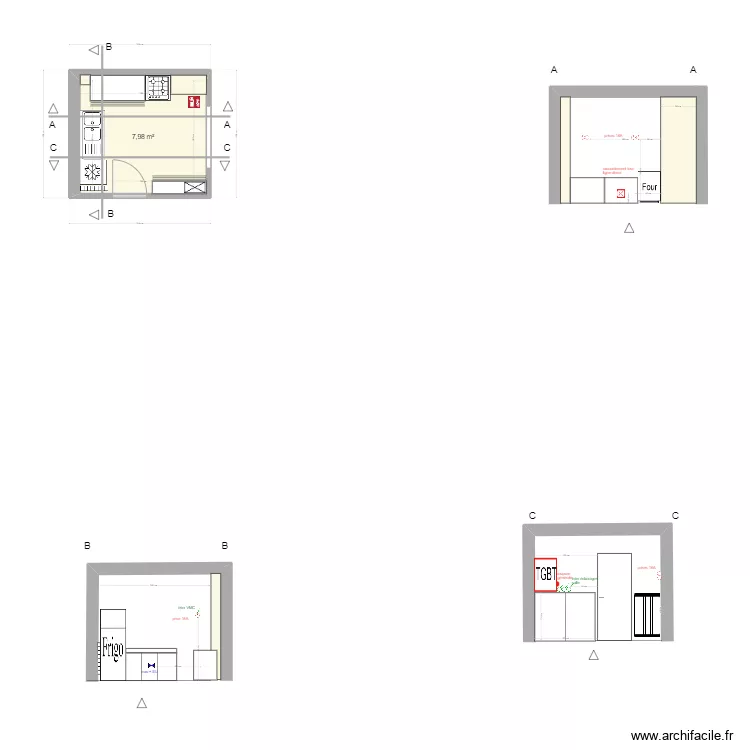 cuisine Marcel VOT. Plan de cuisine Marcel VOT. Plan de