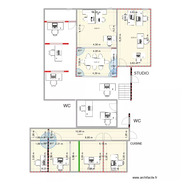 plan futurs bureaux bis. Plan de 