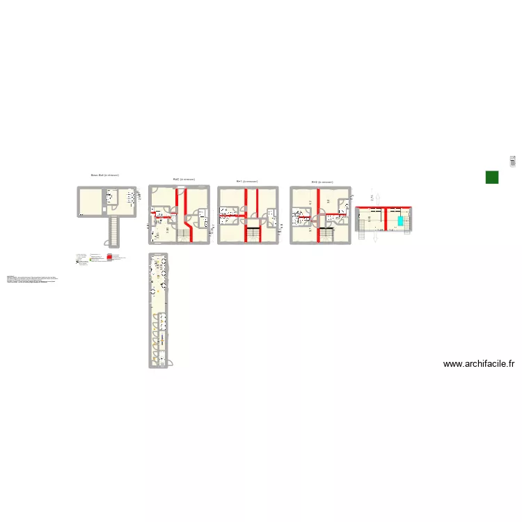 R&eacute;novation 20260308 - EAU. Plan de 42  et 285 m²