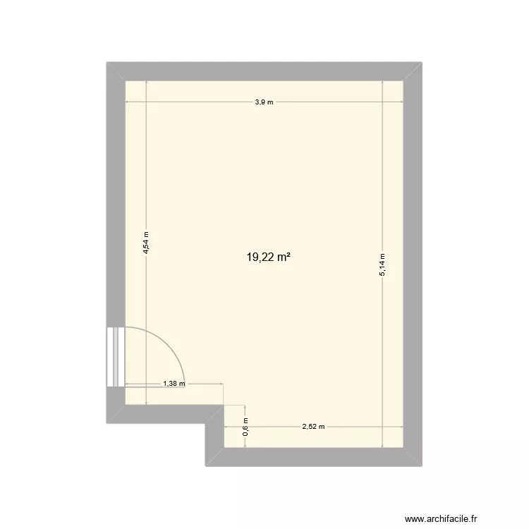Maison. Plan de 7  et 48 m²
