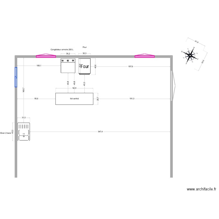 Cuisine reviser1. Plan de 0 pièce et 0 m2