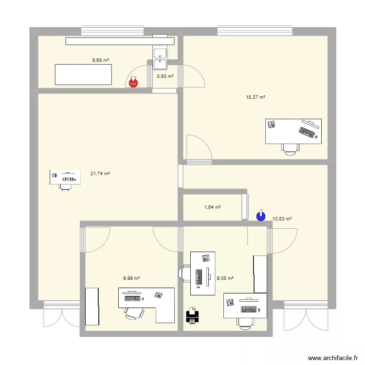 SEFOR - MANHATTAN - 1ER ETAGE. Plan de 