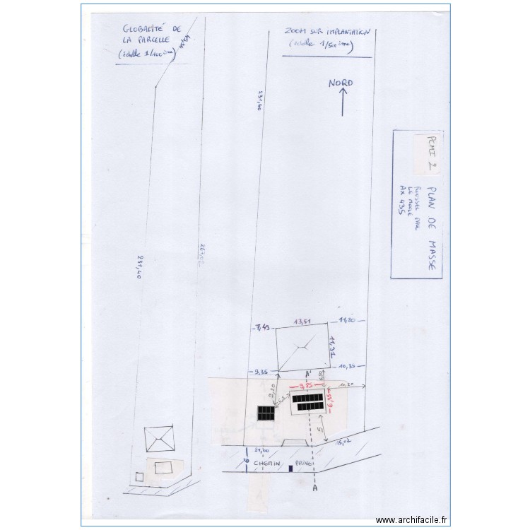 ROUSSEL PLAN DE MASSE PV. Plan de 0 pièce et 0 m2