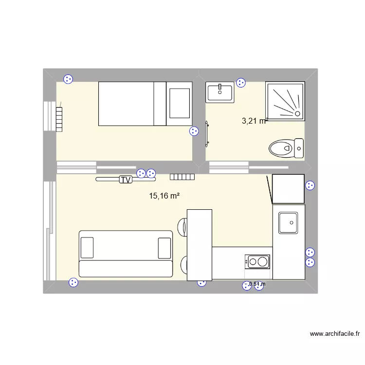 plan 2. Plan de 2 et 18 m² plan 2. Plan de 2 et 18 m²