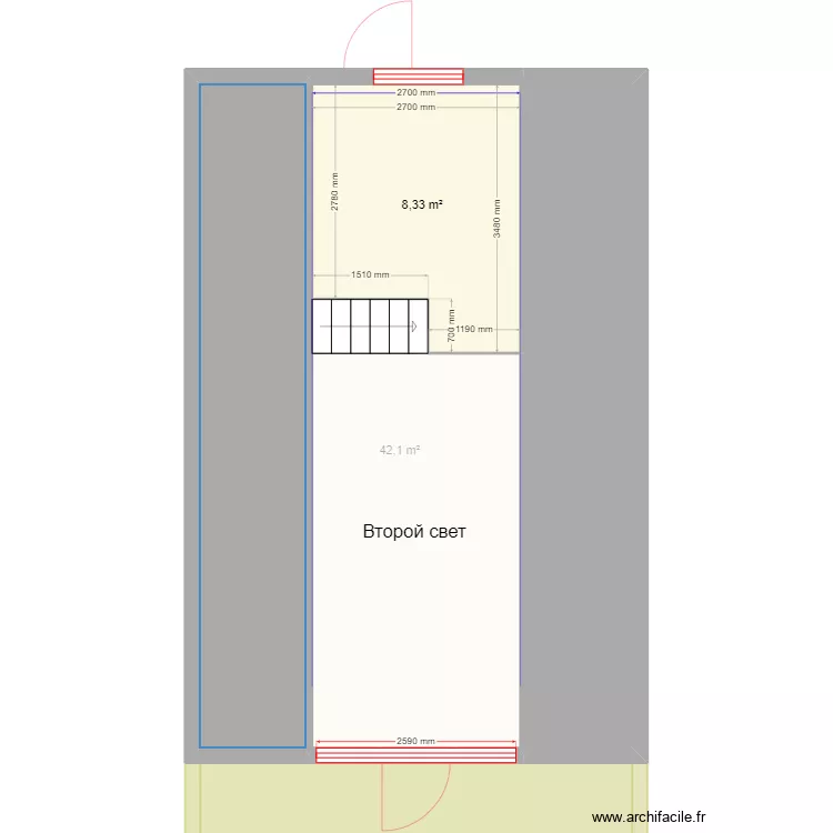 A-frame 9 метров Пересвет. Plan de 