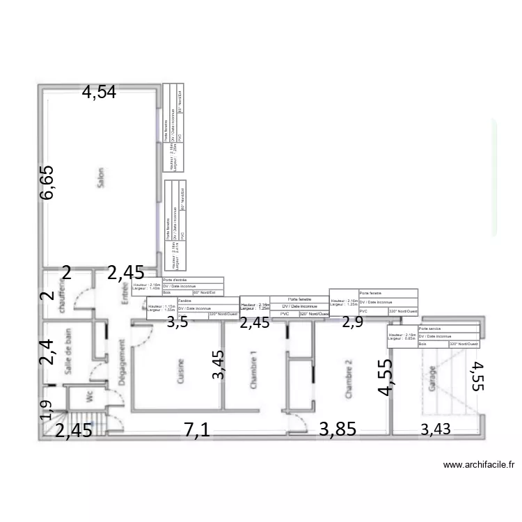 Plan RDC Millet. Plan de 