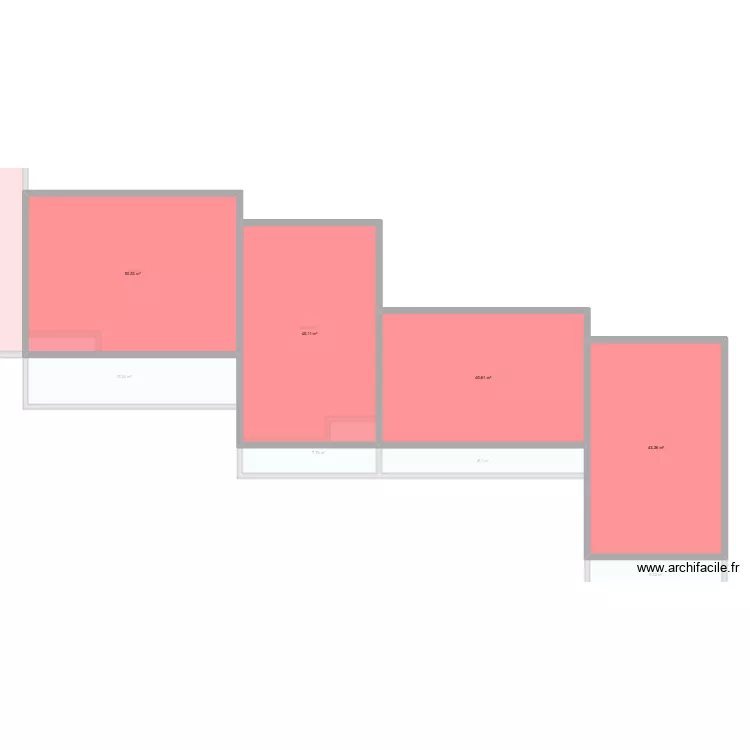 megisserie bagneux. Plan de 43  et 1357 m²
