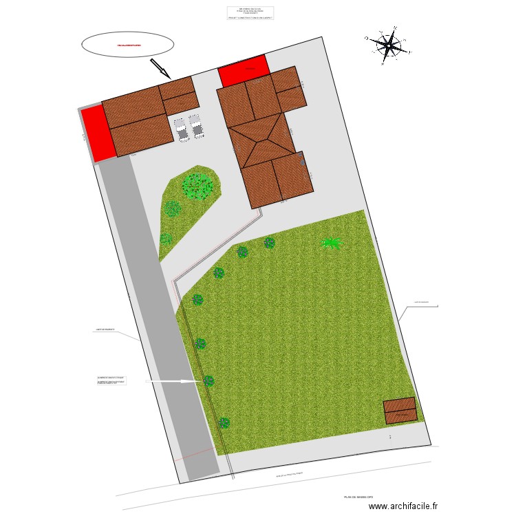 ALFRED EXTENSION DP1. Plan de 2 pièces et 292 m2