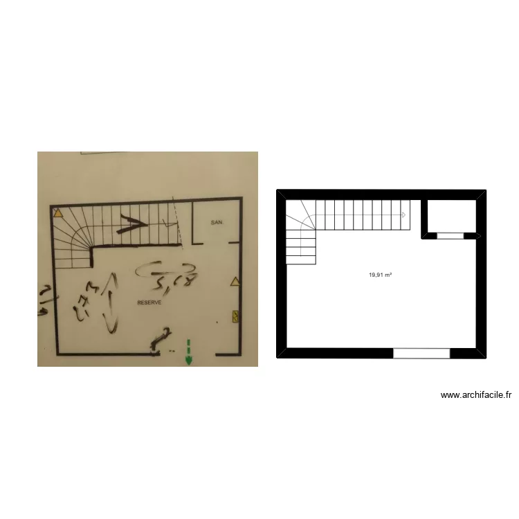 TABAC de l'opera 91 300 massy 27 place de france reserve. Plan de 