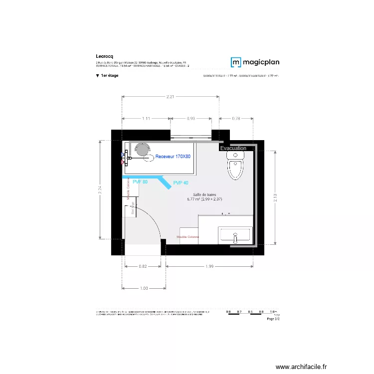 Plan Projet  Lecrocq. Plan de 