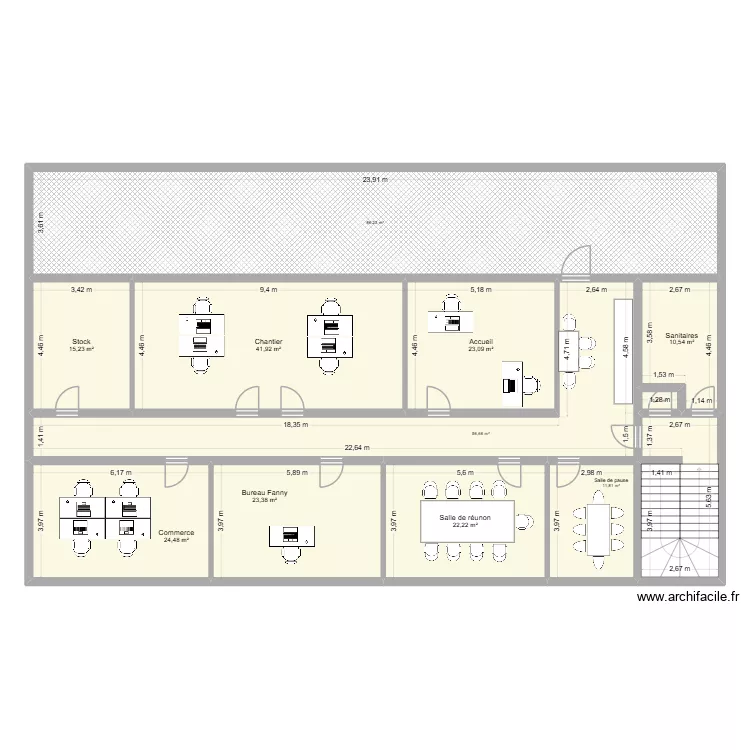 PLAN MAUGIO. Plan de 11 pièces et 316 m²