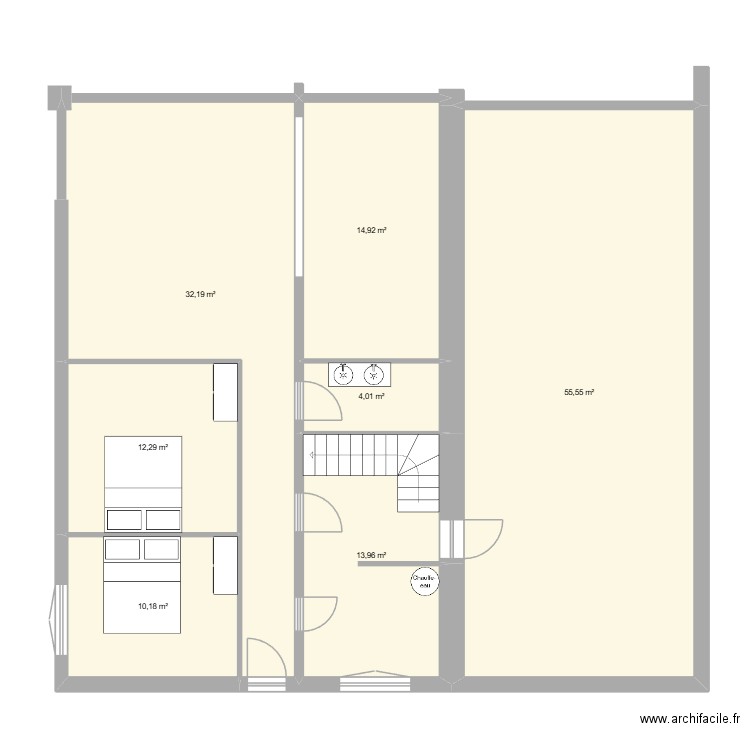 BRETIGNOLLES. Plan de 7 pièces et 143 m2