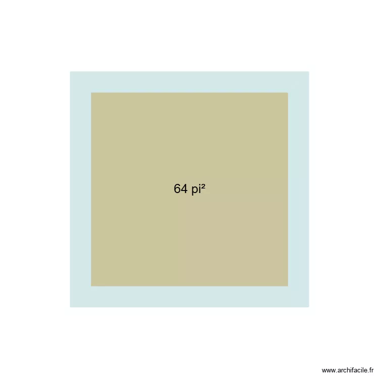 Rez-de-chauss&eacute;e. Plan de 1 pièce et 6 m²