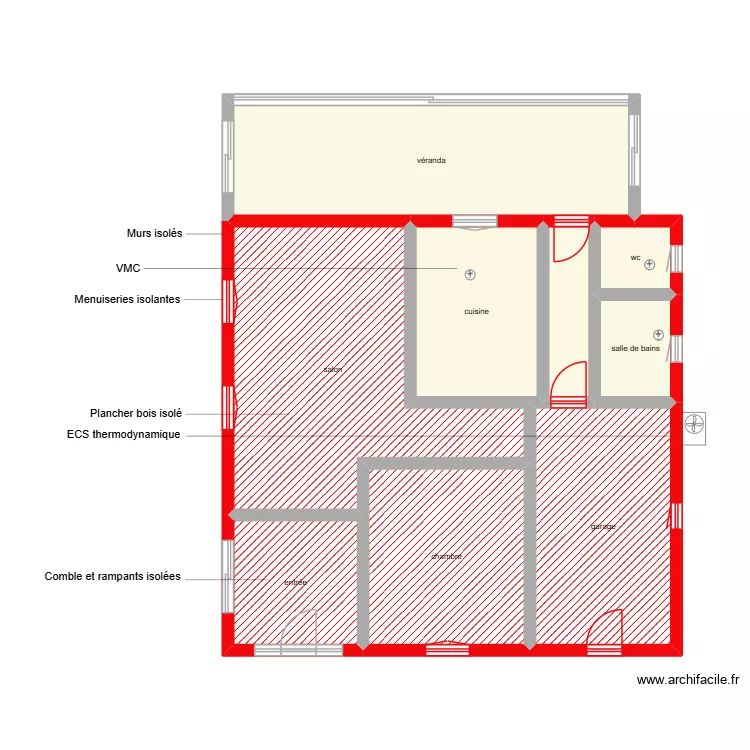 DECKER RDC étape 3. Plan de 9 et 109 m² DECKER RDC étape 3. Plan de 9 et 109 m²