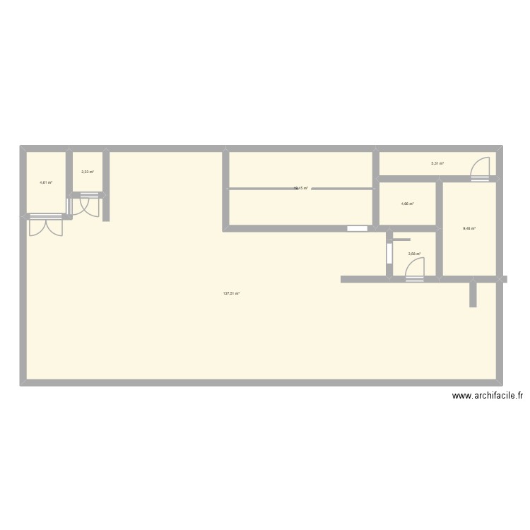 ggééh. Plan de 8 pièces et 187 m2