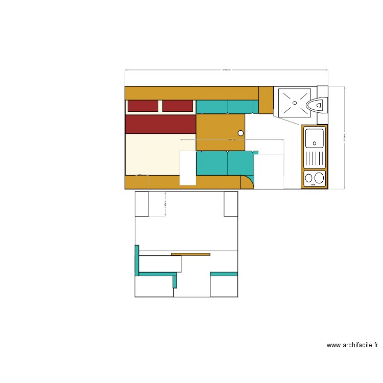 fourgon. Plan de 0 pièce et 0 m2