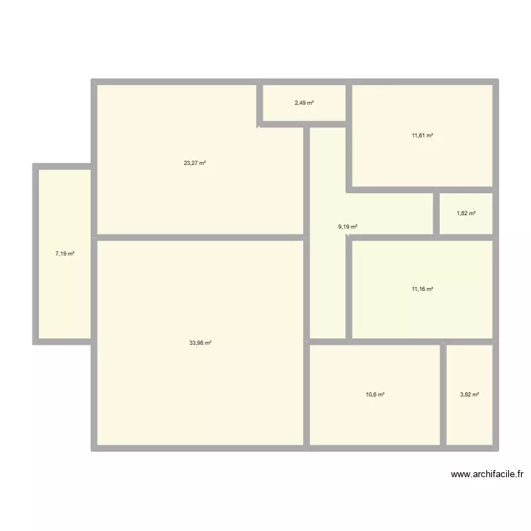 VALERYUNE. Plan de 10  et 115 m²