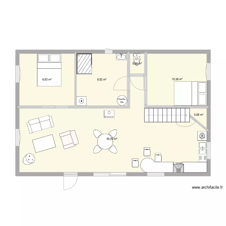 maison. Plan de 