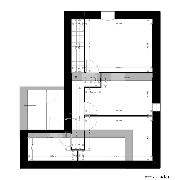 PIEGROS 103. Plan de 9 pièces et 99 m2