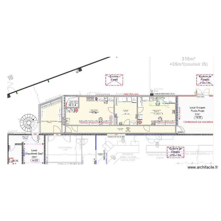 LA MOTTE SERVOLEX V5. Plan de 