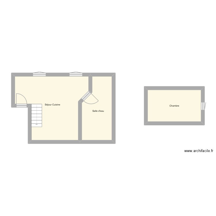 350602586. Plan de 3 pièces et 41 m2