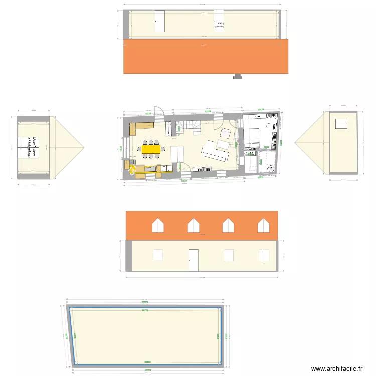 ROTIERE RDC. Plan de 