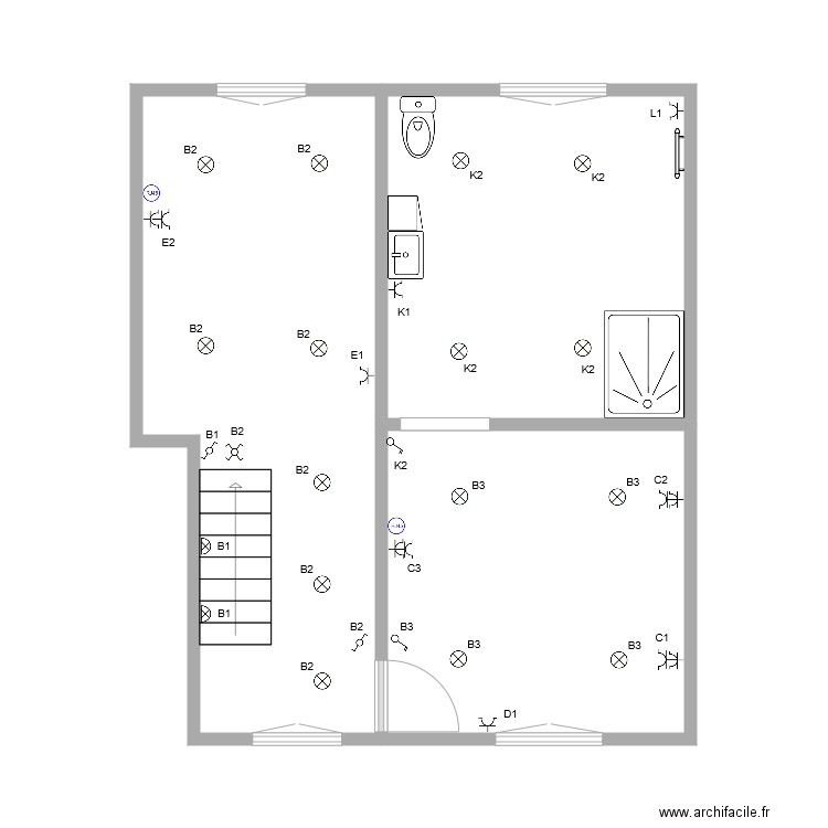 Maison Antoni étage. Plan de 0 pièce et 0 m2