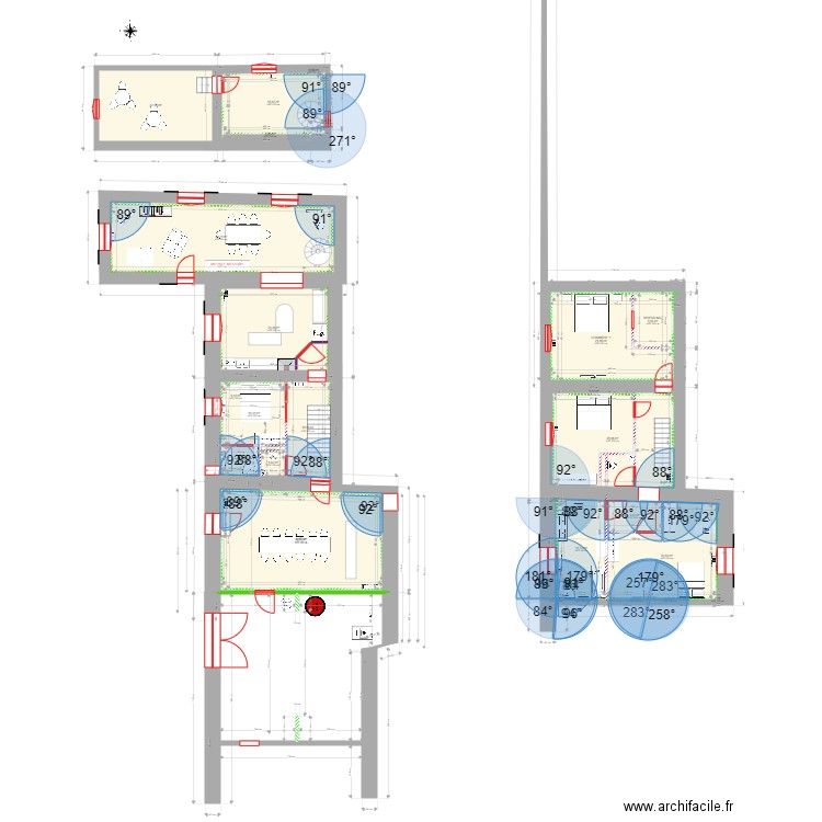 MAISON RANCHAL PLAN DU 12-6-23 CH RDC. Plan de 30 pièces et 316 m2