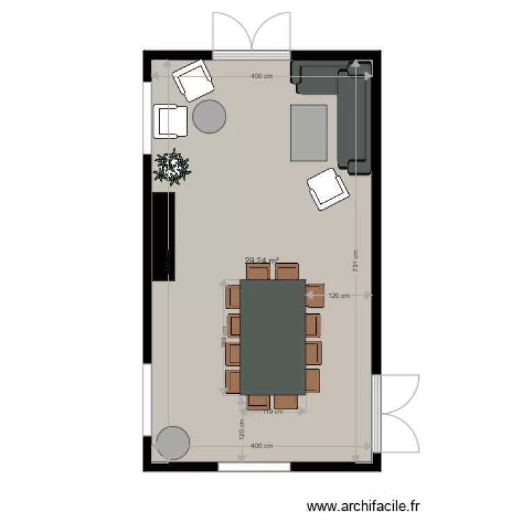 Salon 2 sans billard. Plan de Salon 2 sans billard. Plan de